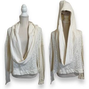 ANTHROPOLOGIE Sweater Saturday Sunday Cotton Blend Hoodie Pullover Size Small